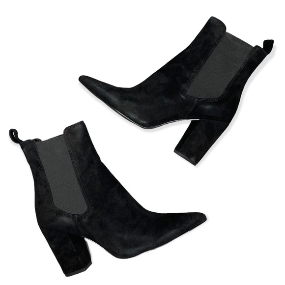 Steve Madden Shoes - Steve Madden Subtle Black Suede Ankle Booties Boot Size 7.5